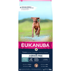 Eukanuba Grain Free S-XL Adult для взрослых собак с олениной, 12 кг цена и информация | Eukanuba Товары для животных | hansapost.ee