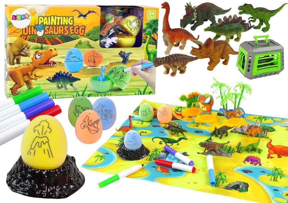 Loominguline komplekt Painting Dinosaurs Egg Lean Toys hind ja info | Mänguasjad poistele | hansapost.ee