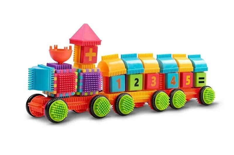 Rong Blocks Spiky Train, 86 tk hind ja info | Beebide mänguasjad | hansapost.ee