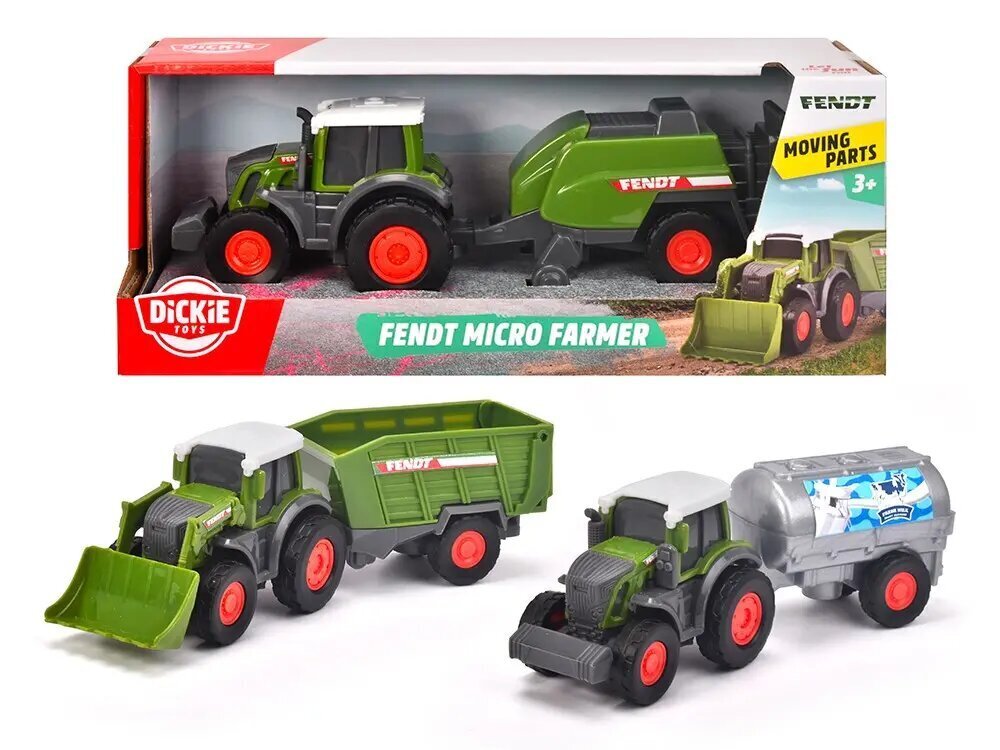 Traktor haagisega Dickie Toys, 18 cm цена и информация | Mänguasjad poistele | hansapost.ee