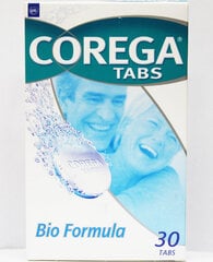 Hambaroteeside puhastustabletid Corega Tabs Bio Formula, 30 tk цена и информация | Зубные щетки, пасты | hansapost.ee