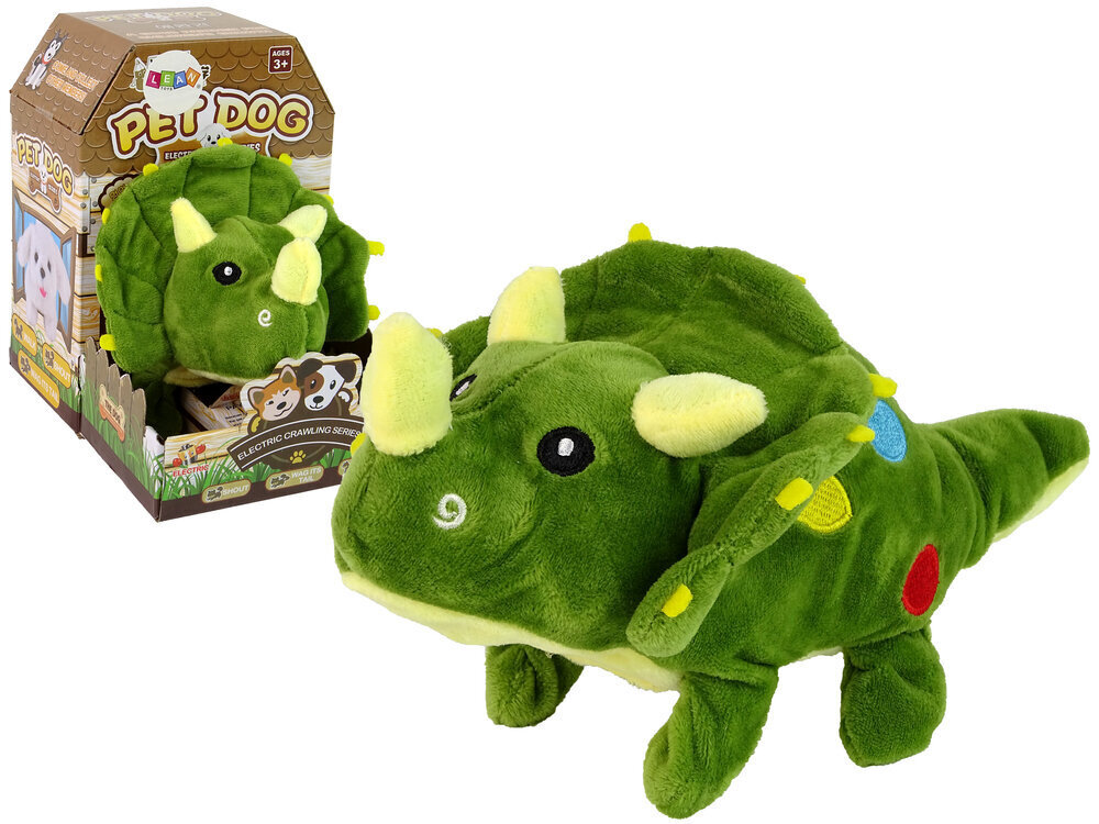 Interaktiivne dinosaurus Lean Toys, roheline цена и информация | Beebide mänguasjad | hansapost.ee