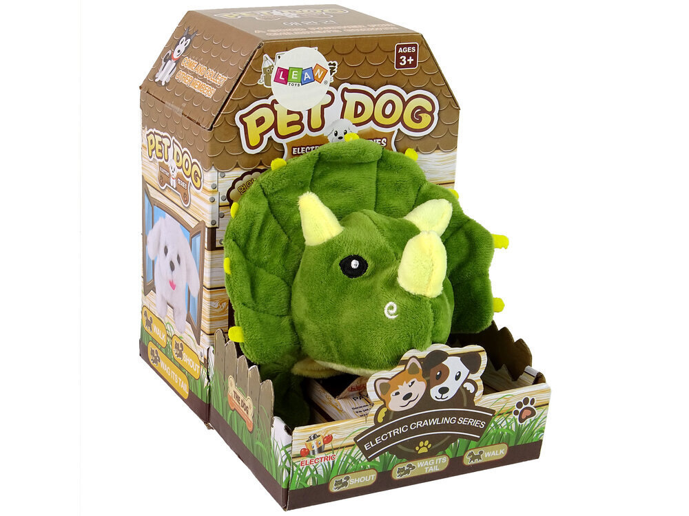 Interaktiivne dinosaurus Lean Toys, roheline цена и информация | Beebide mänguasjad | hansapost.ee