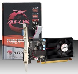 AFOX Radeon R5 220 2 ГБ DDR3 AFR5220-2048D3L5 цена и информация | Для видеокарт | hansapost.ee