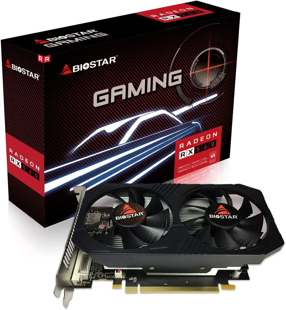 Biostar VA5615RF41 AMD Radeon RX 560 4 GB GDDR5 hind ja info | Videokaardid | hansapost.ee