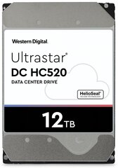 Western Digital Ultrastar He12 3,5 дюйма, 12 000 ГБ, SAS цена и информация | Внутренние жёсткие диски (HDD, SSD, Hybrid) | hansapost.ee