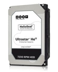 Western Digital Ultrastar He12 3,5 дюйма, 12 000 ГБ, SAS цена и информация | Внутренние жёсткие диски (HDD, SSD, Hybrid) | hansapost.ee