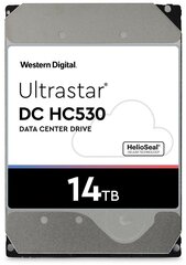 Western Digital Ultrastar DC HC530 3,5 дюйма, 14 000 ГБ, SAS цена и информация | Внутренние жёсткие диски (HDD, SSD, Hybrid) | hansapost.ee