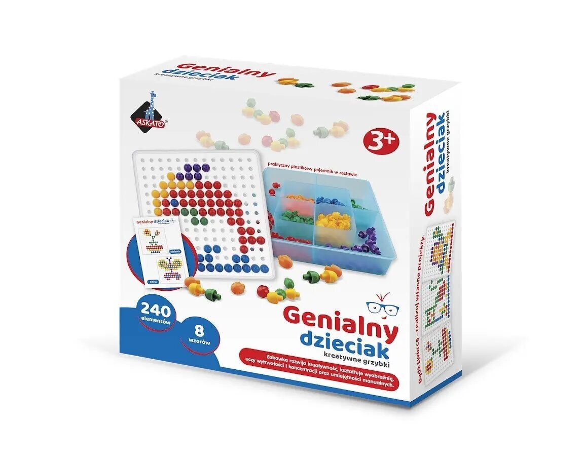 Mosaiik Askato seened, 240 tk hind ja info | Arendavad laste mänguasjad | hansapost.ee