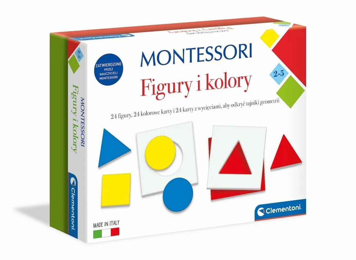 Montessori figuurid ja värvid Clementoni цена и информация | Lauamängud ja mõistatused perele | hansapost.ee