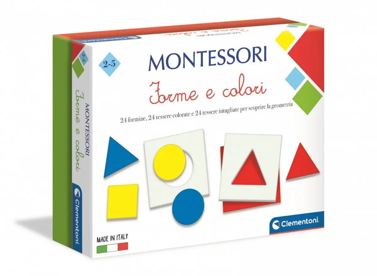 Montessori figuurid ja värvid Clementoni цена и информация | Lauamängud ja mõistatused perele | hansapost.ee