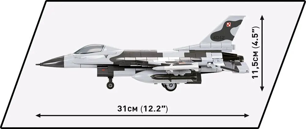 Konstruktor F-16C Fighting Falcon, 415 tk цена и информация | Klotsid ja konstruktorid | hansapost.ee