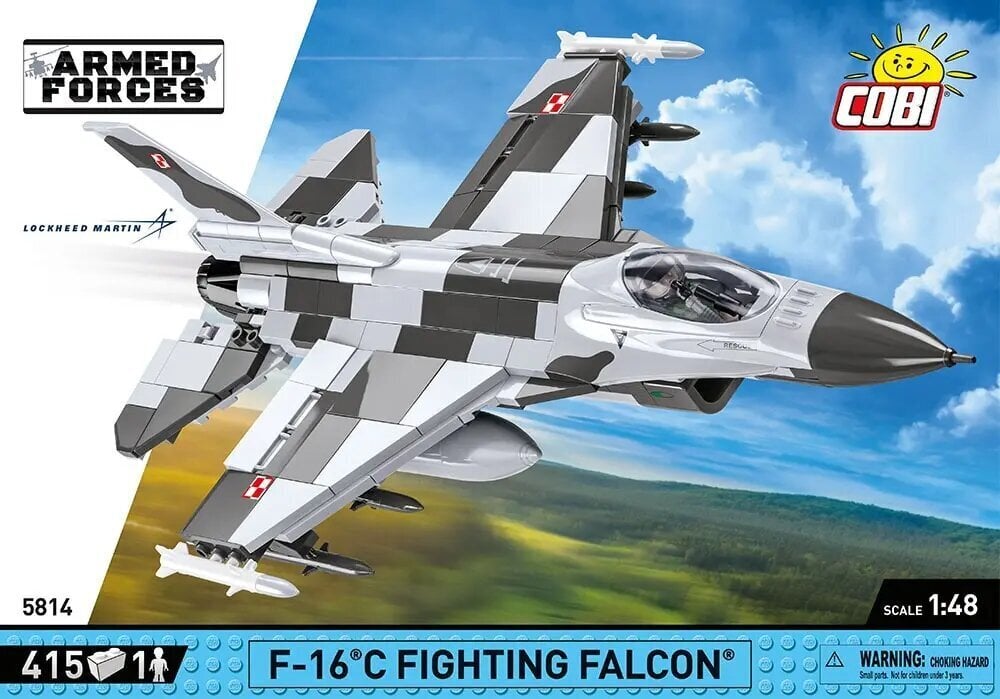 Konstruktor F-16C Fighting Falcon, 415 tk цена и информация | Klotsid ja konstruktorid | hansapost.ee