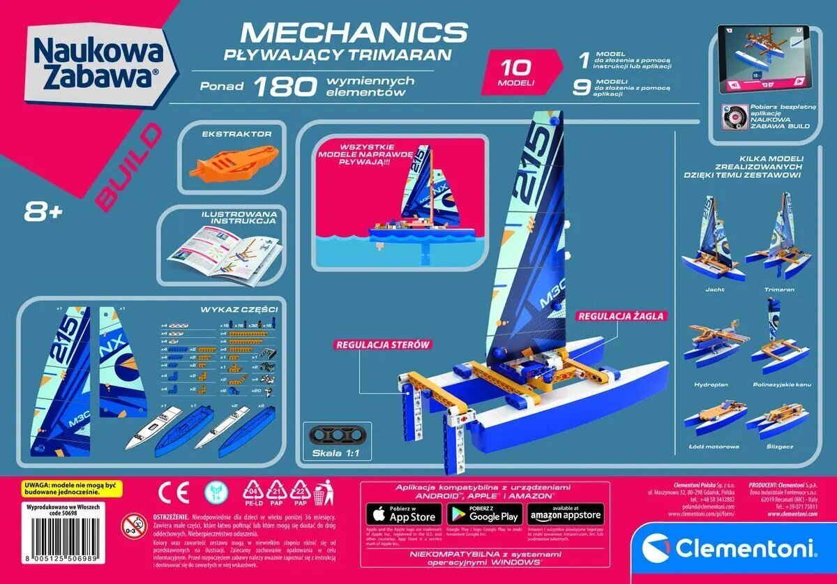 Ujuv laboratoorium Trimaran Clementoni цена и информация | Klotsid ja konstruktorid | hansapost.ee