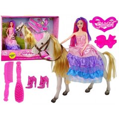 Lėlė princesė su žirgu ir aksesuarais цена и информация | Игрушки для девочек | hansapost.ee