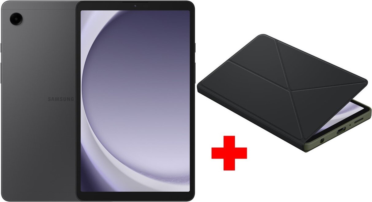 Samsung Galaxy Tab A9 LTE 4/64GB Graphite + Samsung Galaxy Tab A9 Book Cover Black hind ja info | Tahvelarvutid | hansapost.ee