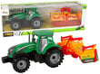 Traktor koos kultivaatoriga Lean Toys, roheline/oranž цена и информация | Mänguasjad poistele | hansapost.ee