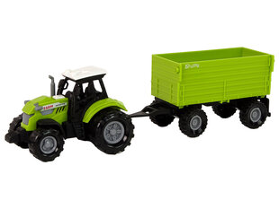 Haagisega traktor Lean Toys, roheline hind ja info | Mänguasjad poistele | hansapost.ee