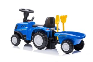 Pealeistutav traktor koos haagisega New Holland, sinine hind ja info | Beebide mänguasjad | hansapost.ee