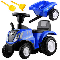 Paspiriamas traktorius su priekaba New Holland, mėlynas цена и информация | Игрушки для малышей | hansapost.ee