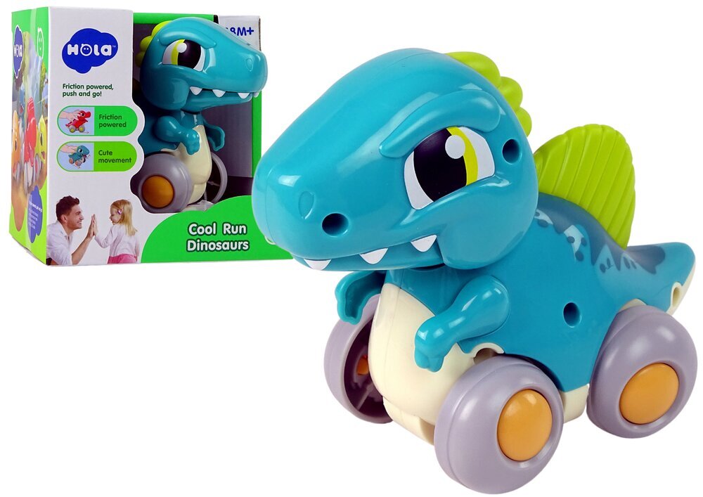 Ratastega dinosaurus, sinine hind ja info | Beebide mänguasjad | hansapost.ee