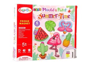 Kūrybinis rinkinys "Summer Time" magnetukams iš gipso gaminti цена и информация | Развивающие игрушки для детей | hansapost.ee