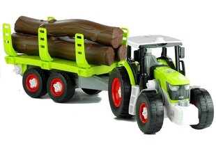 Трактор с прицепом и бревнами, 43 см цена и информация | Игрушки для мальчиков | hansapost.ee