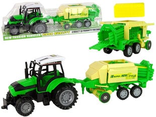 Traktor heinapressiga, roheline цена и информация | Игрушки для мальчиков | hansapost.ee