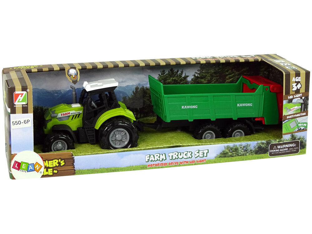 Haagisega traktor Lean Toys цена и информация | Mänguasjad poistele | hansapost.ee