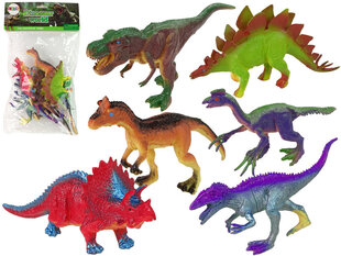 Dinosauruste kujud Lean Toys, 6 tk. цена и информация | Игрушки для мальчиков | hansapost.ee