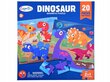 Magnetraamat-pusle Dinosaurused Color Day, 40-osaline hind ja info | Pusled lastele ja täiskasvanutele | hansapost.ee