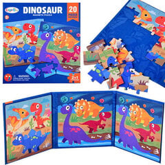 Magnetraamat-pusle Dinosaurused Color Day, 40-osaline hind ja info | Color Day Lastekaubad ja beebikaubad | hansapost.ee