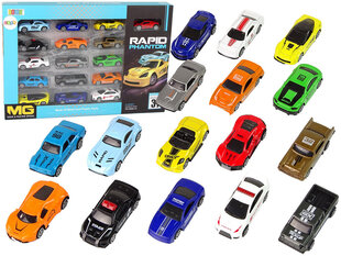 Automudelite komplekt Lean Toys, 16-osaline цена и информация | Игрушки для мальчиков | hansapost.ee