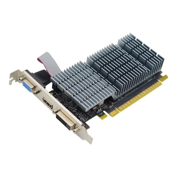 AFOX GeForce GT710 1GB DDR3 64Bit DVI HDMI VGA LP Radiator (AF710-1024D3L5-V3) цена и информация | Videokaardid | hansapost.ee