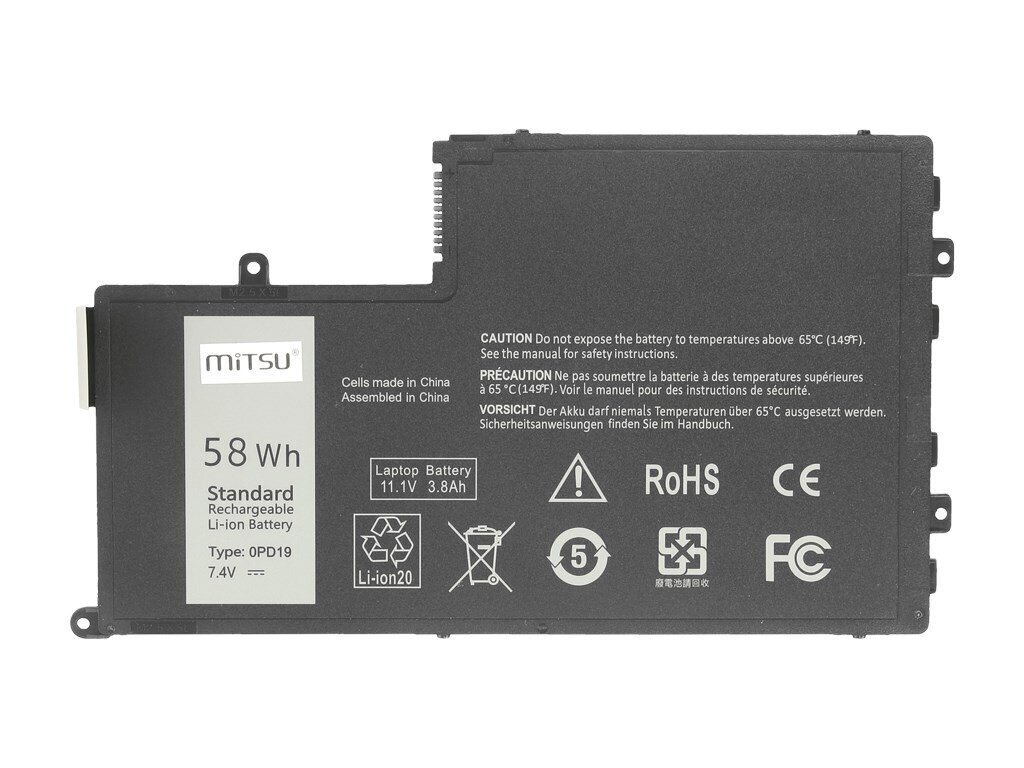 Mitsu Dell Inspiron 5542/5445 BC/DE-5445-7,4 цена и информация | Sülearvuti akud | hansapost.ee