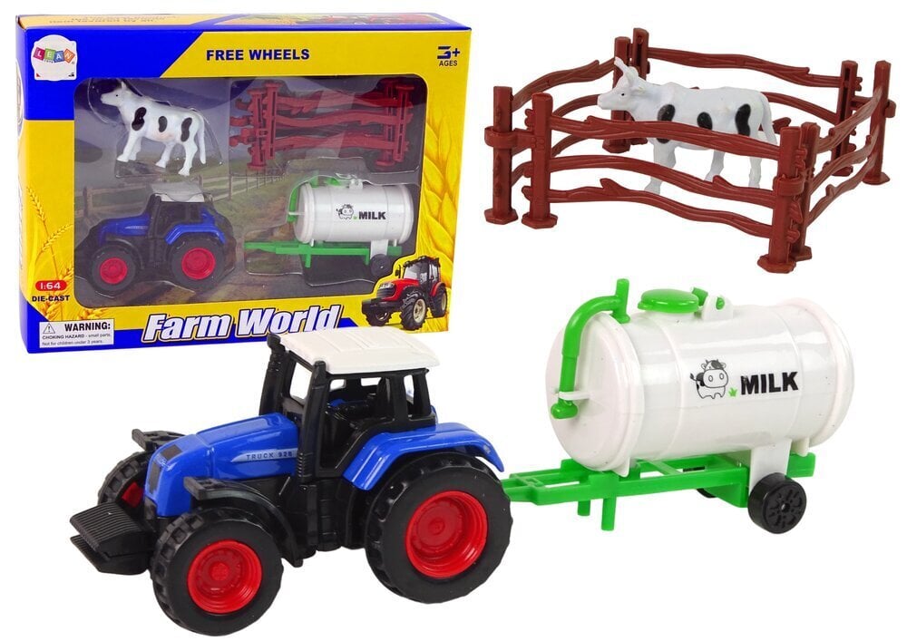 Farmi komplekt koos traktoriga Lean Toys цена и информация | Mänguasjad poistele | hansapost.ee