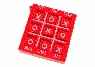 Žaidimas Tic-tac-toe, 4,5 cm, raudonas цена и информация | Настольные игры | hansapost.ee