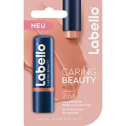 Huulepalsam Labello Caring Beauty Nude Balm, 5,5 ml цена и информация | Huulekosmeetika | hansapost.ee