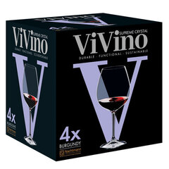Бокал для вина Nachtmann Vivino Burgundy, 4 шт. цена и информация | Стаканы, фужеры, кувшины | hansapost.ee