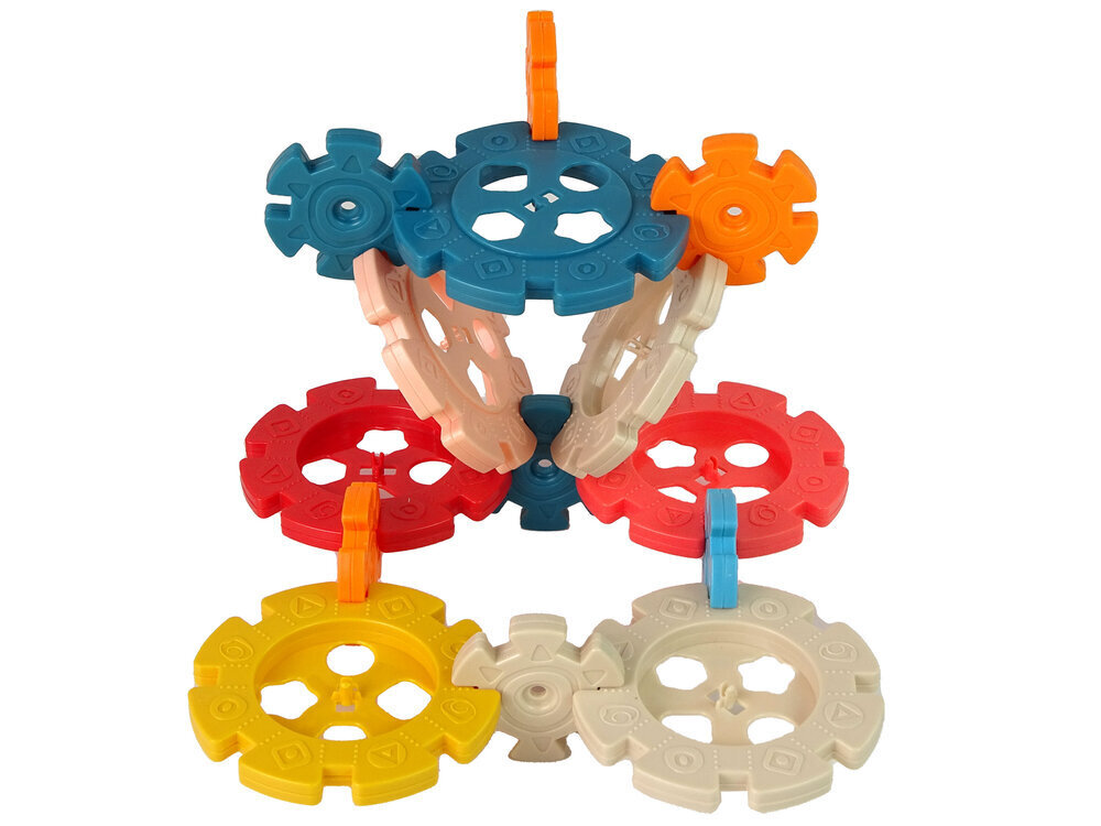 Ehitusklotsid Snowflake Lean Toys, 52 tk. цена и информация | Arendavad laste mänguasjad | hansapost.ee