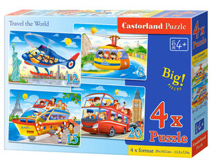 Puzzle 4in1, sõidukid hind ja info | Pusled lastele ja täiskasvanutele | hansapost.ee