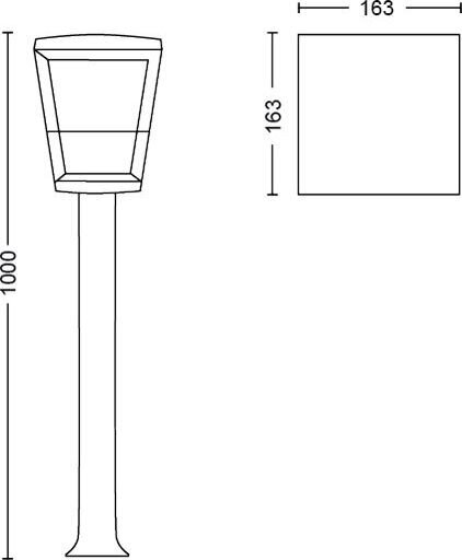 Philips väline valgusti Hue Econic LED path light, must цена и информация | Aiavalgustid ja õuevalgustid | hansapost.ee