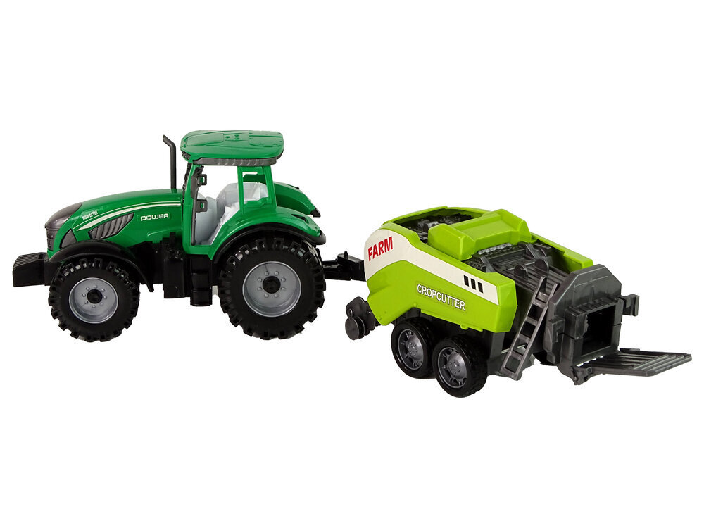 Külvikuga traktor Lean Toys, roheline цена и информация | Mänguasjad poistele | hansapost.ee