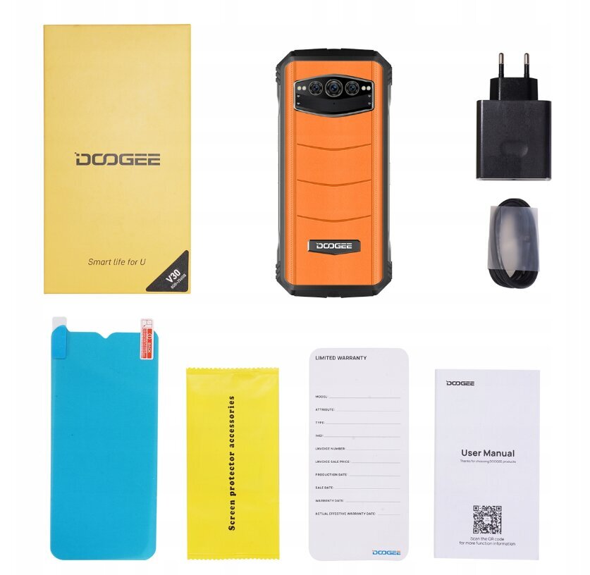 Doogee V30 Koidu oranž hind ja info | Telefonid | hansapost.ee