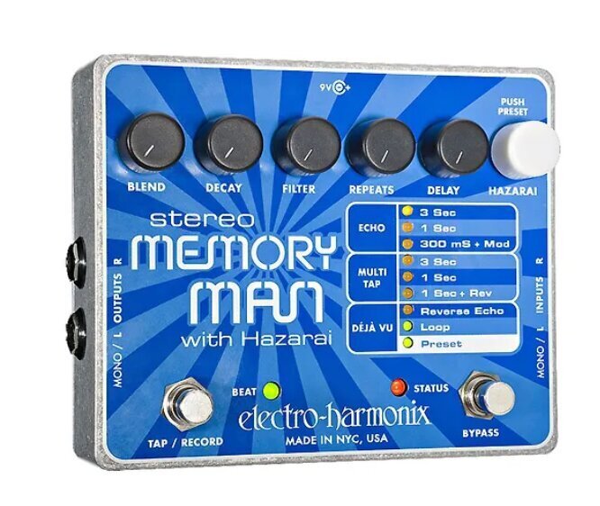 Pedaal Electro-Harmonix Stereo Memory Man Hazarai цена и информация | Muusikainstrumentide tarvikud | hansapost.ee