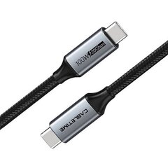 Premium cable USB3.1, USB-C - USB-C, 20Gbps, 100W, 20V/ 5A, 4K/ 60HZ, 2m цена и информация | Аксессуары для видеокамер | hansapost.ee