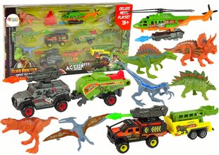 Dinosaurustega sõidukikomplekt Lean Toys hind ja info | Mänguasjad poistele | hansapost.ee