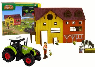Talukomplekt koos traktoriga, 62-osaline цена и информация | Игрушки для мальчиков | hansapost.ee
