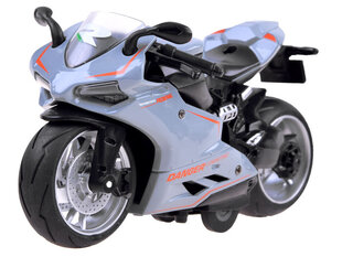 Žaislinis motociklas - Diecast model, pilkas цена и информация | Игрушки для мальчиков | hansapost.ee