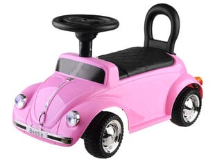 Lükatav auto Jokomisiada Volkswagen Beetle, roosa hind ja info | Beebide mänguasjad | hansapost.ee